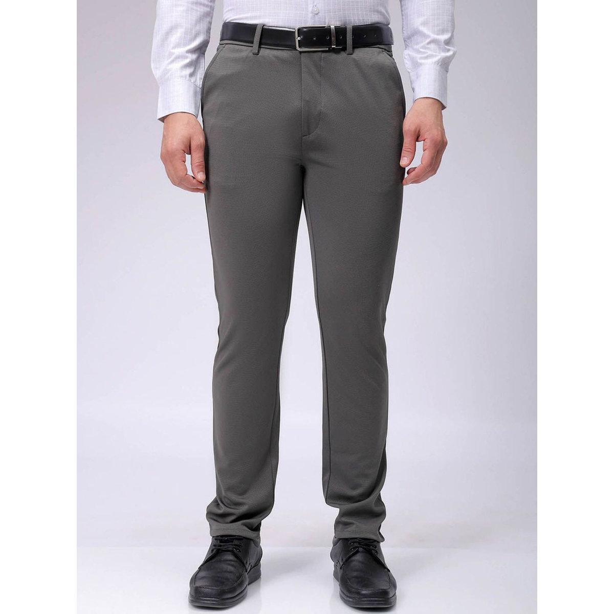 بنطال محبوك بقصة سليم فيت-men-clothing-bottoms-trousersandchinos-trousers-image-1