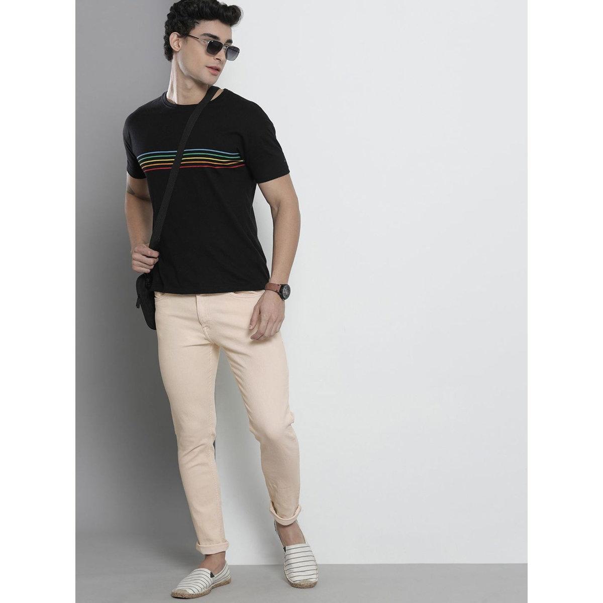 بنطال جينز سادة بقصة سليم فيت-men-clothing-bottoms-jeans-image-4