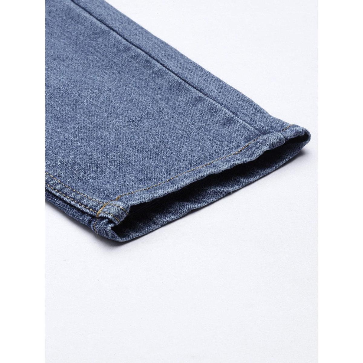 The Indian Garage Co Men Medium Blue Mid Rise Slim Fit Jeans-men-clothing-bottoms-jeans-image-6
