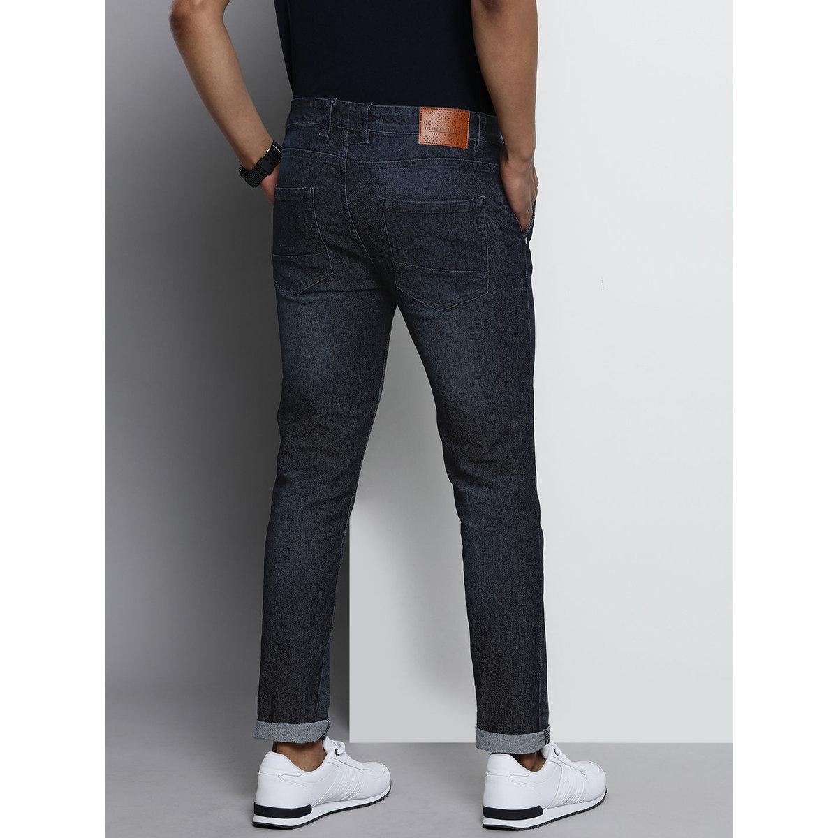 بنطال جينز سادة بقصة سليم فيت-men-clothing-bottoms-jeans-image-3