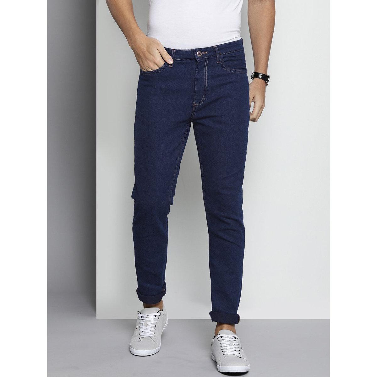 The Indian Garage Co Men Blue Mid Rise Slim Fit Jeans-men-clothing-bottoms-jeans-image-2