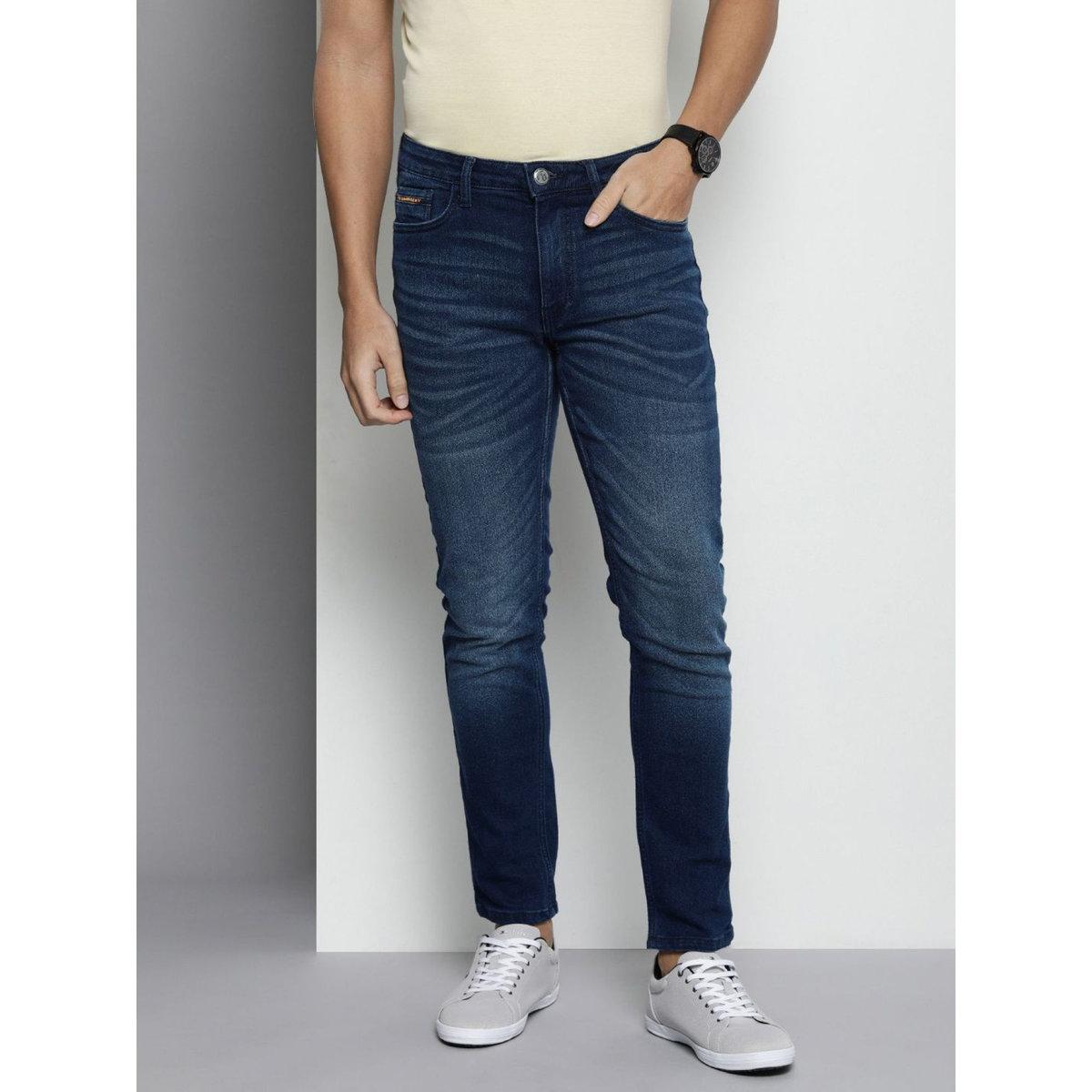 بنطال جينز بقصة سليم فيت مع تفاصيل باهتة-men-clothing-bottoms-jeans-image-2