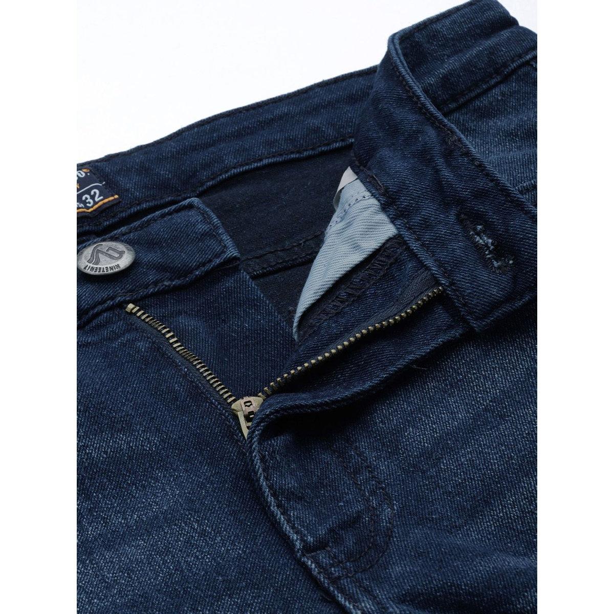 بنطال جينز بقصة سليم فيت مع تفاصيل باهتة-men-clothing-bottoms-jeans-image-3