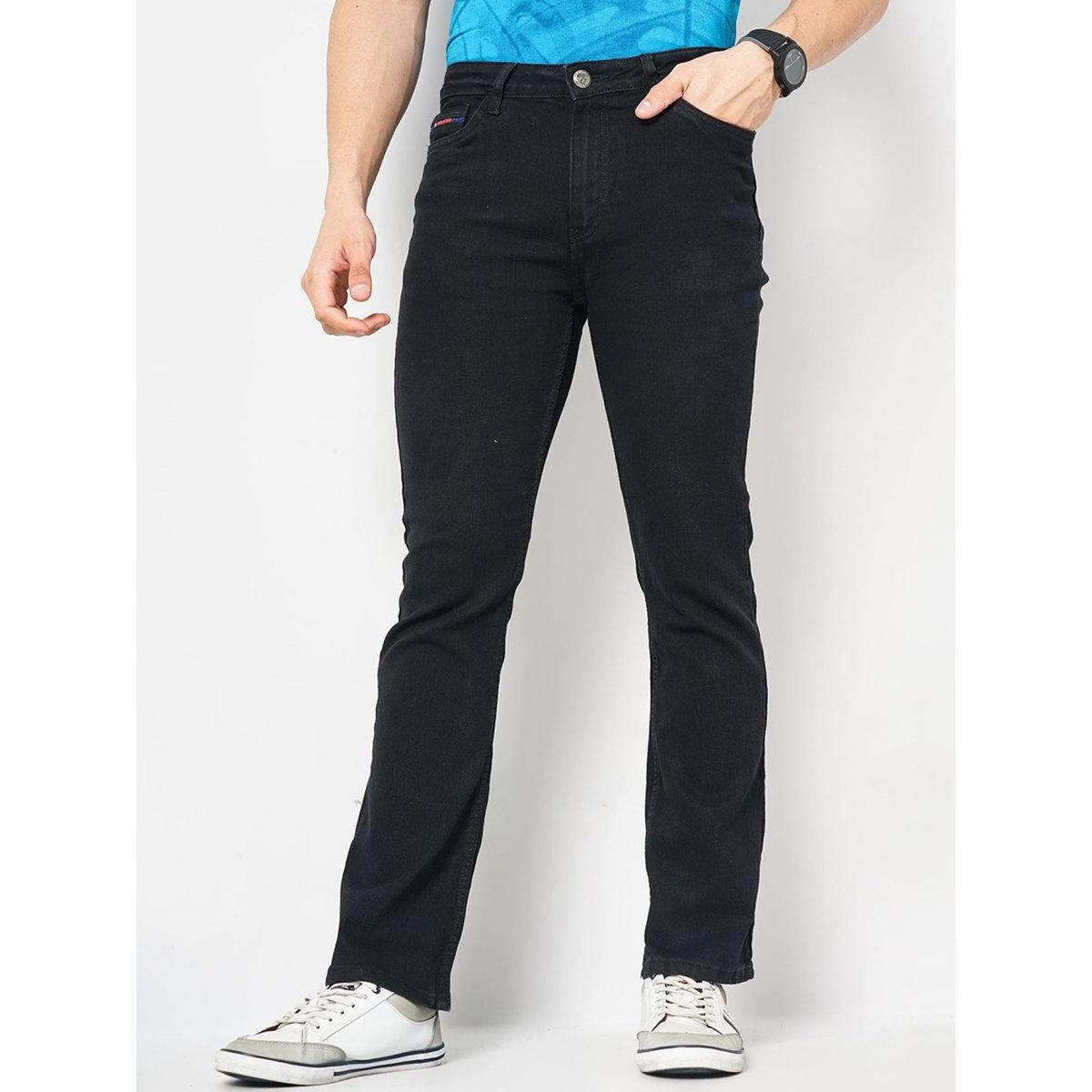 The Indian Garage Co Men Black Mid Rise Regular Fit Jeans-men-clothing-bottoms-jeans-image-1