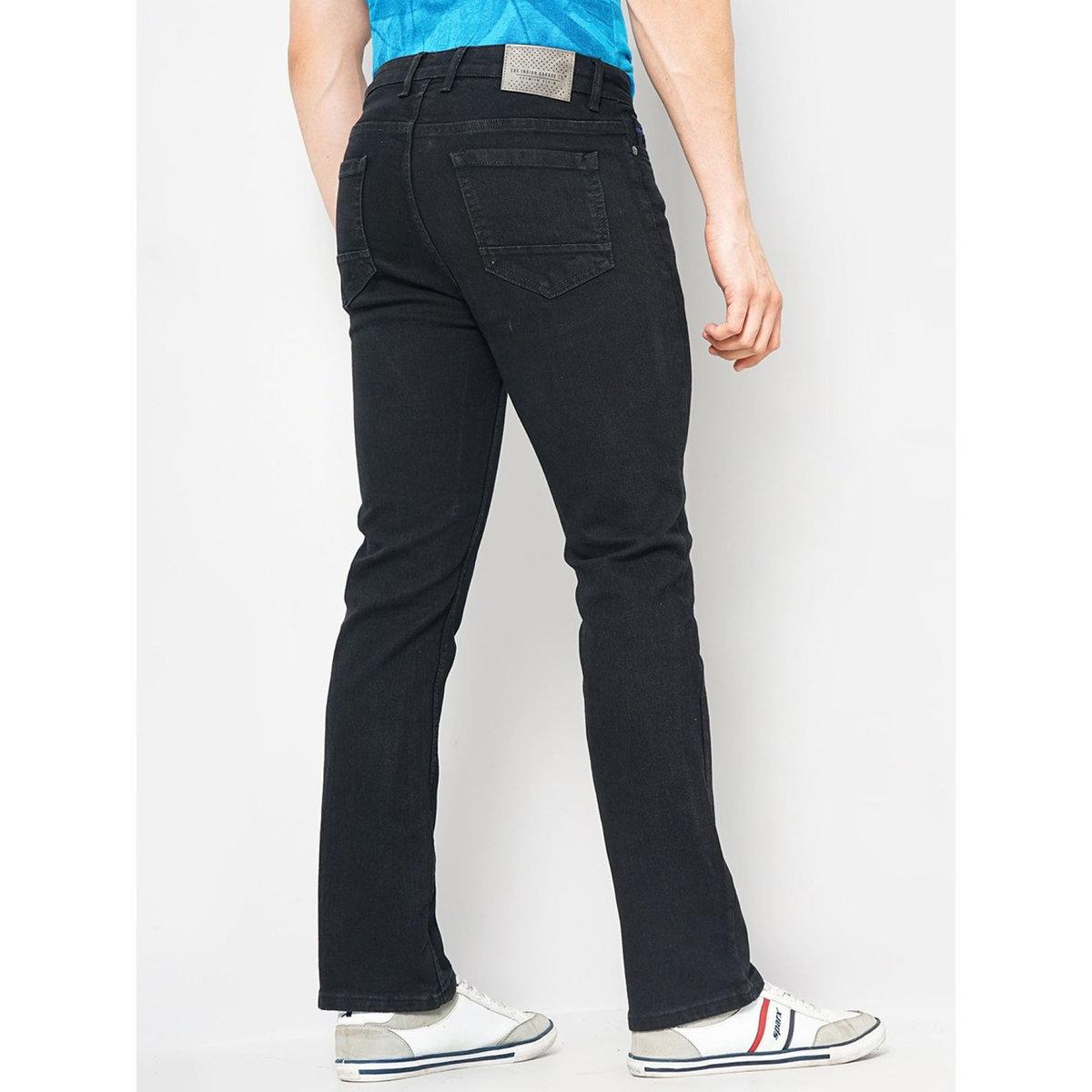 The Indian Garage Co Men Black Mid Rise Regular Fit Jeans-men-clothing-bottoms-jeans-image-3