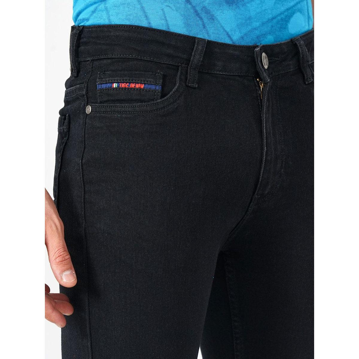 The Indian Garage Co Men Black Mid Rise Regular Fit Jeans-men-clothing-bottoms-jeans-image-6