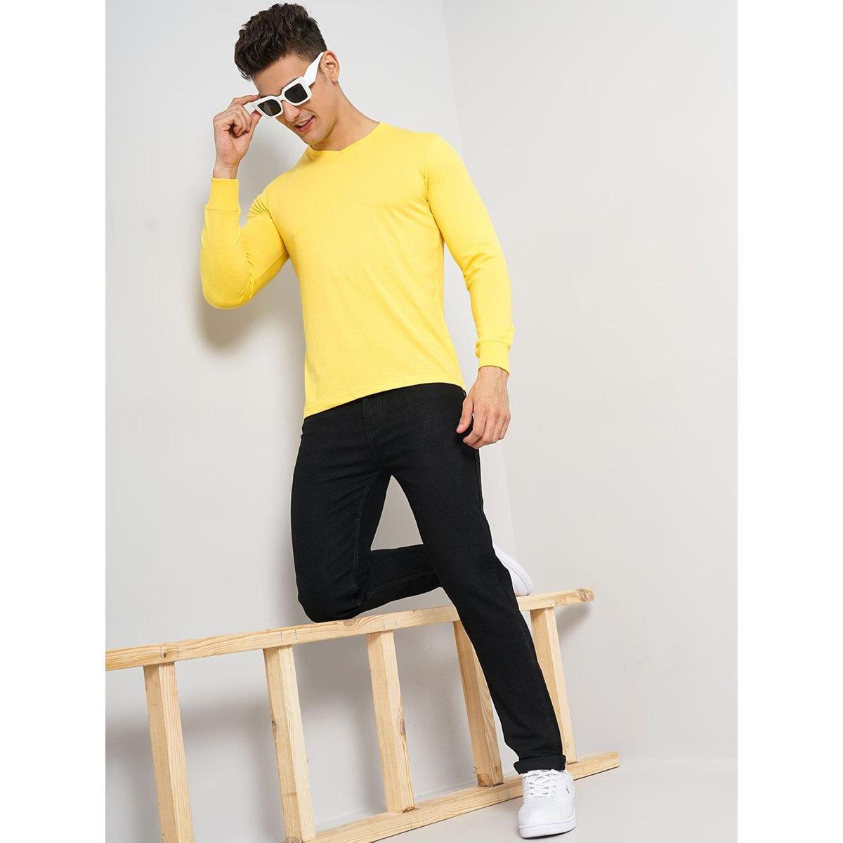 The Indian Garage Co X Styli Men Black Mid Rise Slim Fit Solid Jeans-men-clothing-bottoms-jeans-image-5