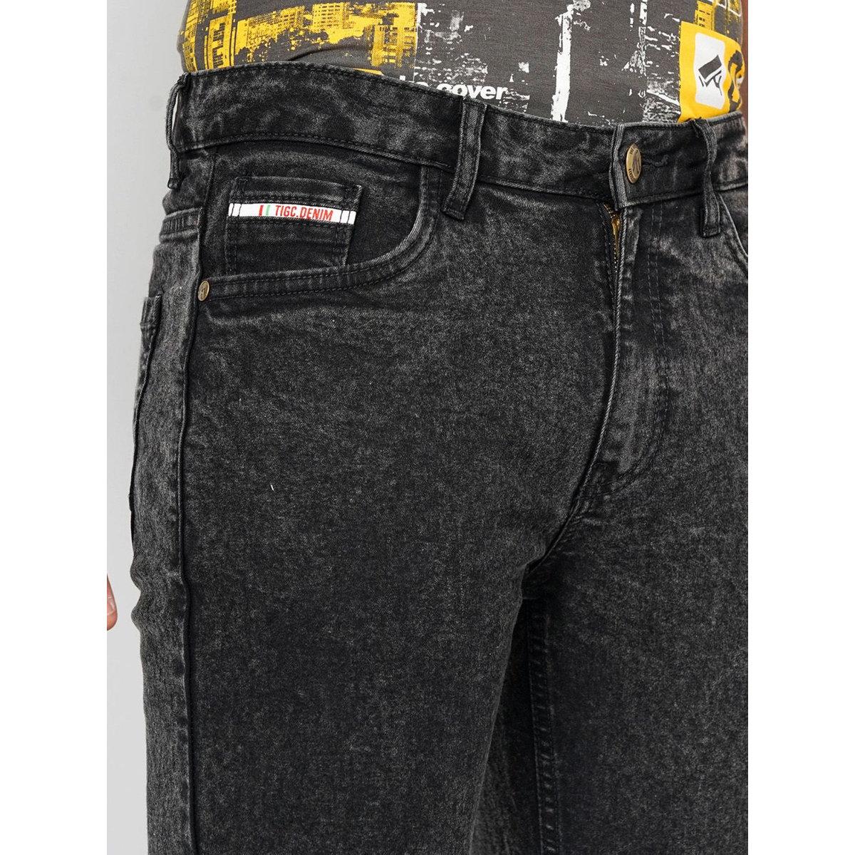 بنطال جينز سادة بقصة سليم فيت-men-clothing-bottoms-jeans-image-6