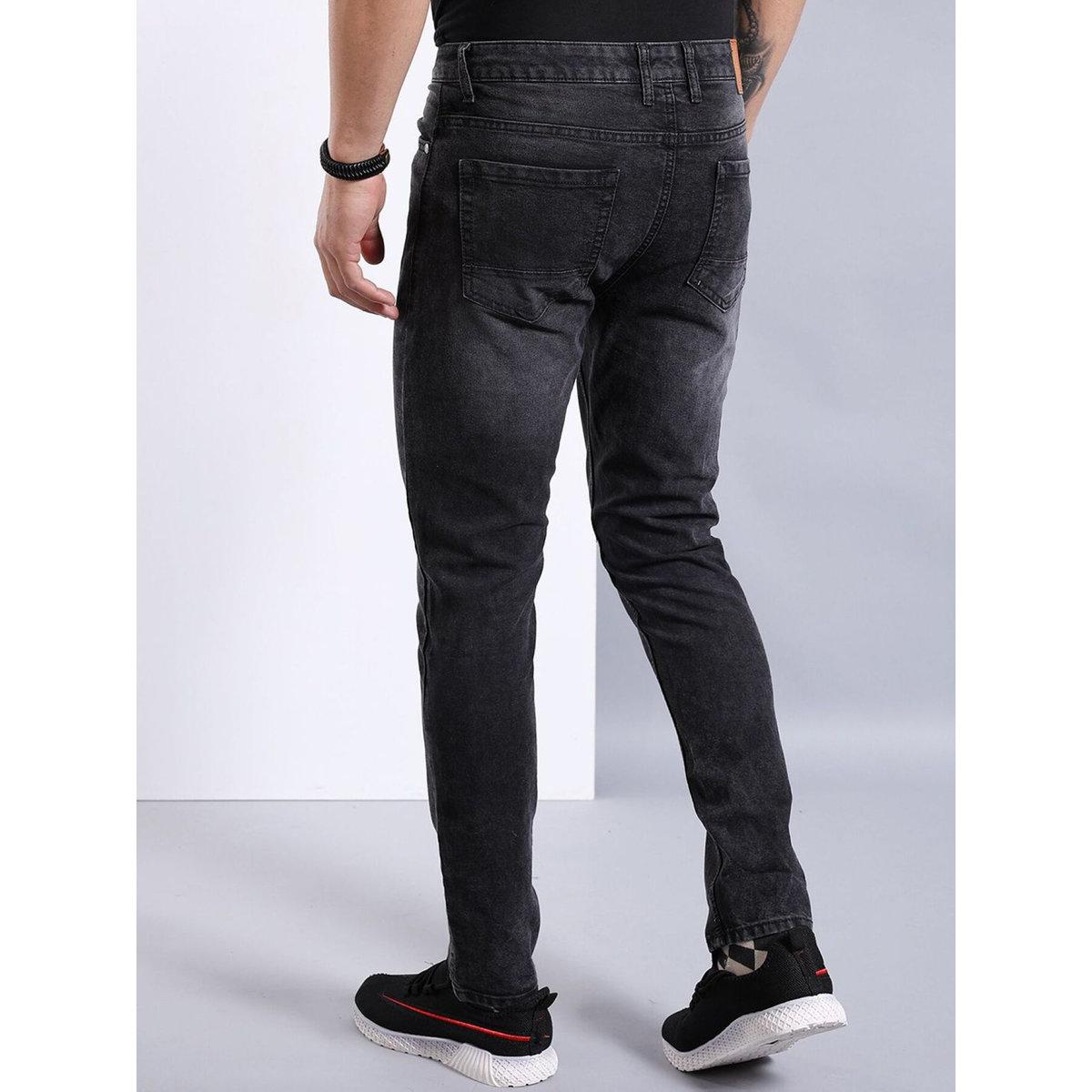 The Indian Garage Co X Styli Men Black Mid Rise Slim Fit Jeans-men-clothing-bottoms-jeans-image-3