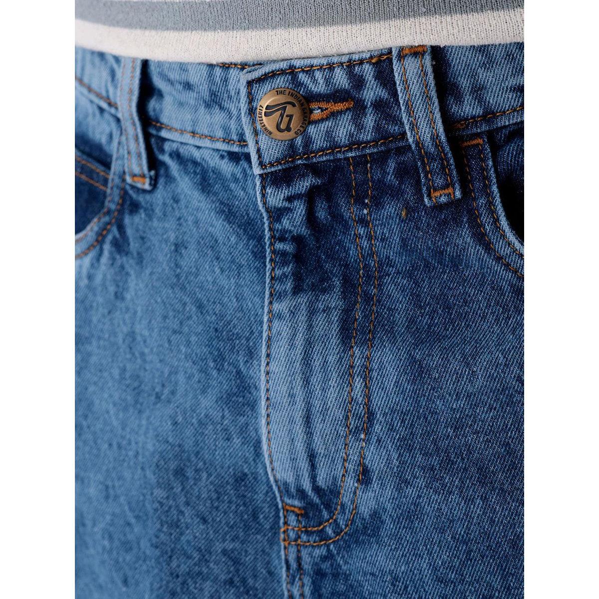 The Indian Garage Co X Styli Men Blue Mid Rise Loose Fit Solid Jeans-men-clothing-bottoms-jeans-image-6