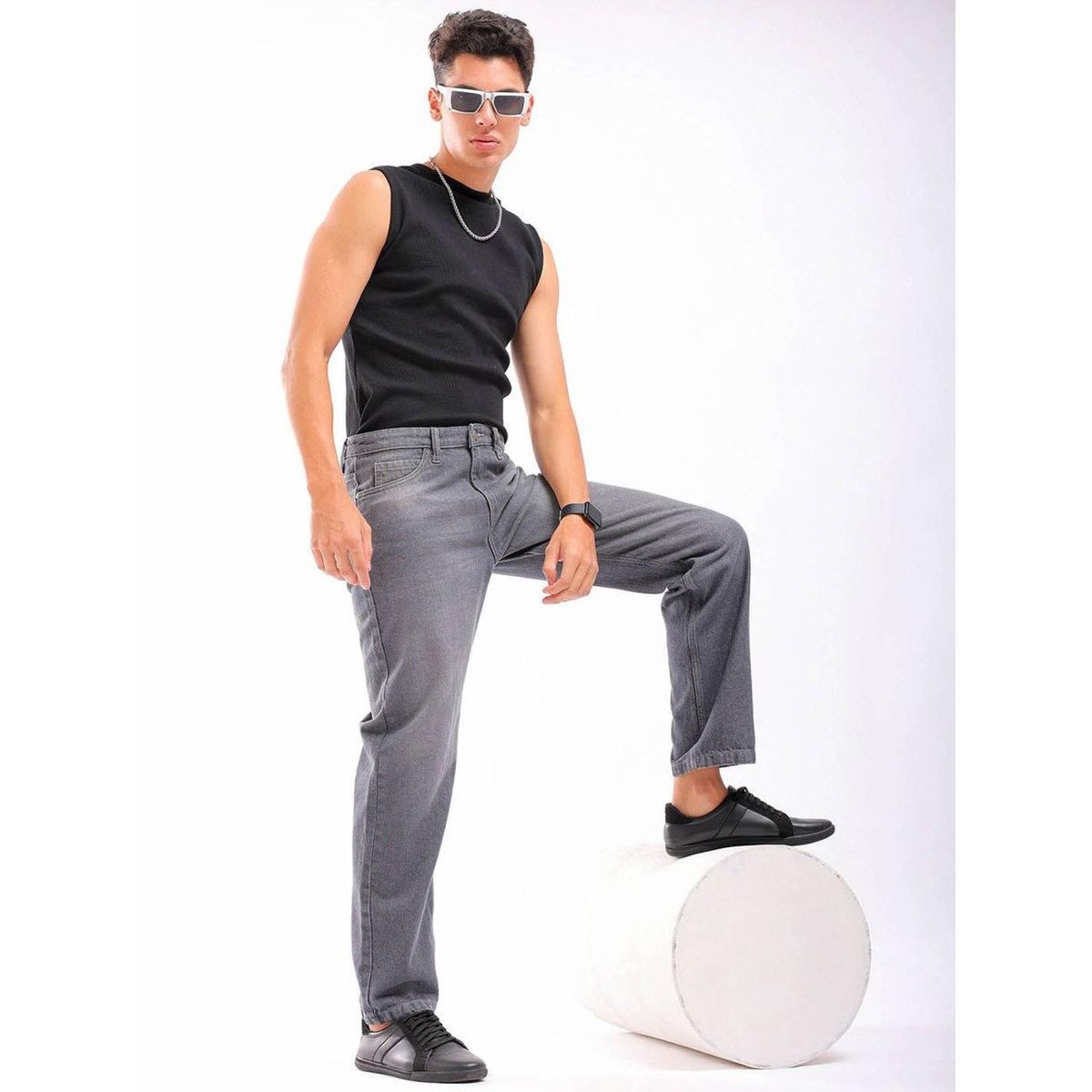 بنطال جينز سادة بقصة أرجل مستقيمة-men-clothing-bottoms-jeans-image-4