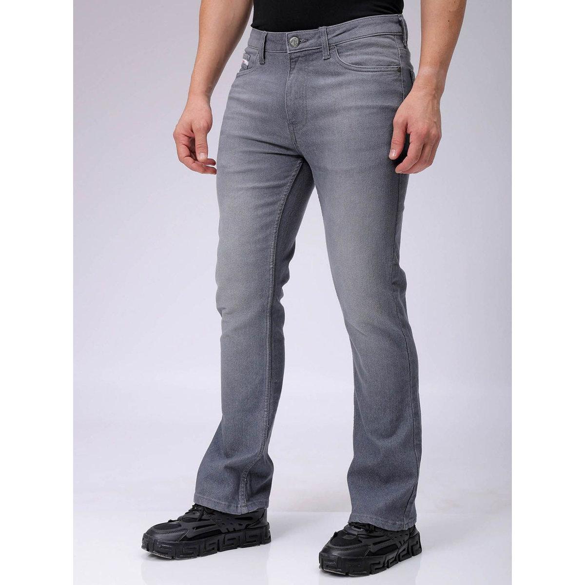 The Indian Garage Co Men Grey Mid Rise Slim Fit Solid Jeans-men-clothing-bottoms-jeans-image-3