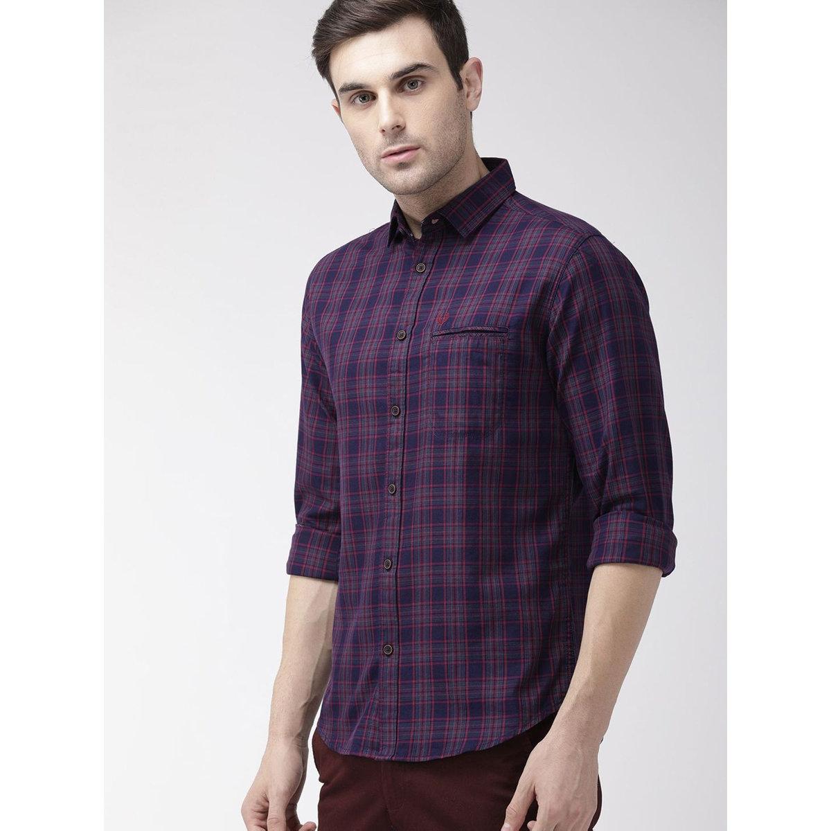 The Indian Garage Co Men Slim Fit Checked Casual Shirt-men-clothing-shirts-image-4