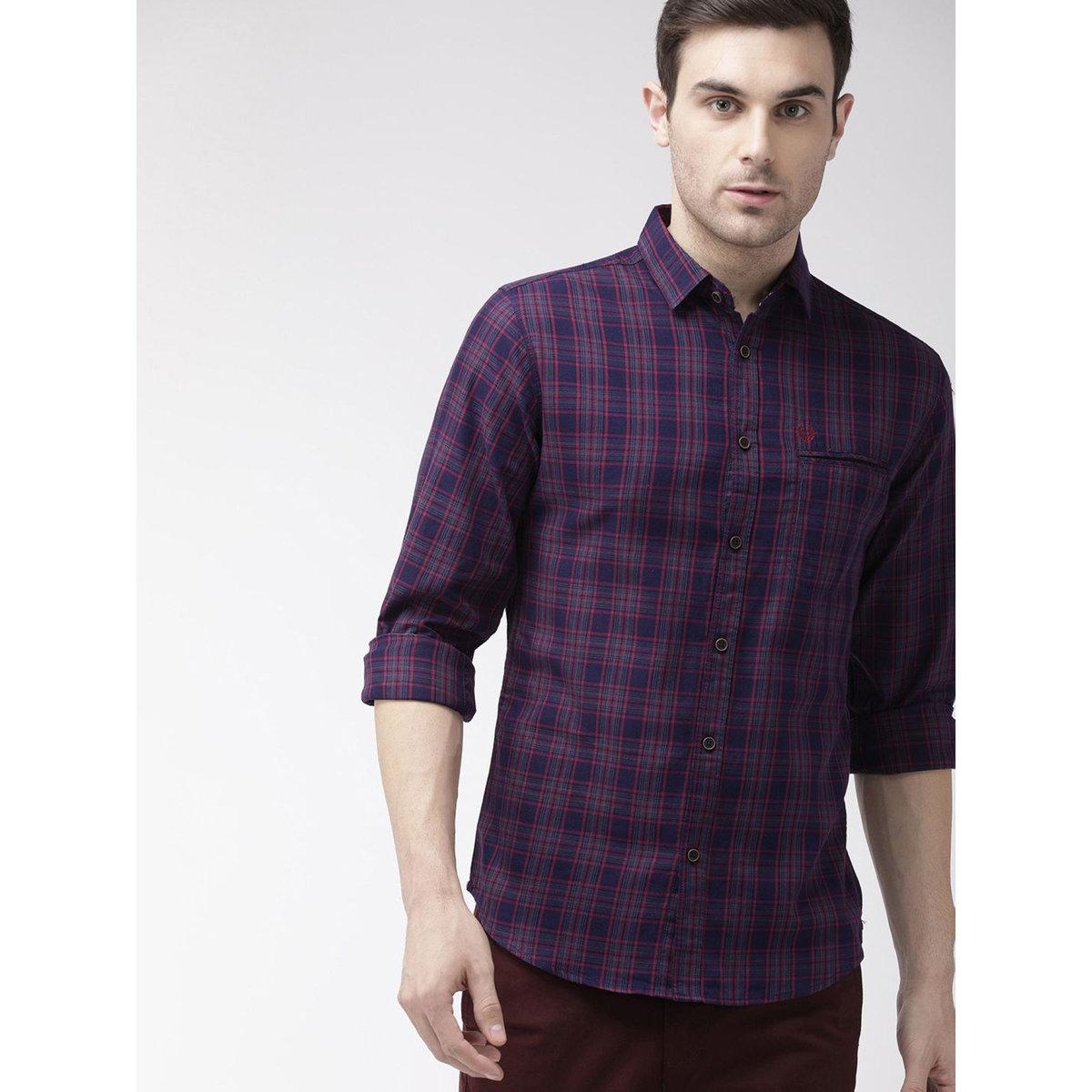 The Indian Garage Co Men Slim Fit Checked Casual Shirt-men-clothing-shirts-image-5
