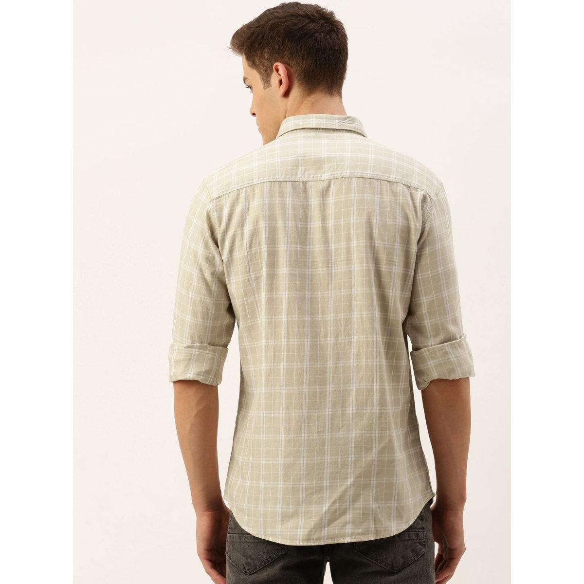 قميص بطبعة مربعات بقصة سليم فيت-men-clothing-shirts-image-4