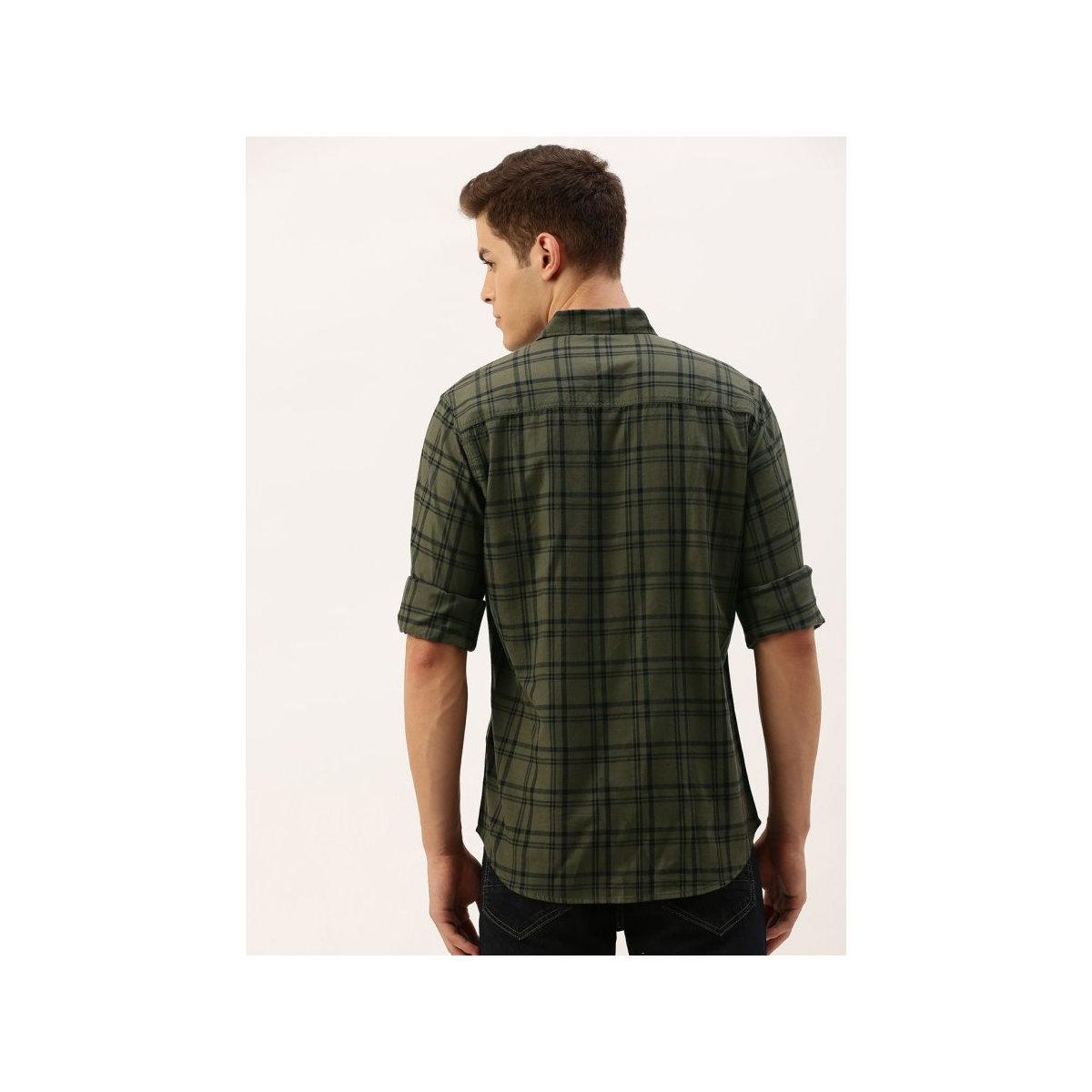قميص بطبعة مربعات بقصة سليم فيت-men-clothing-shirts-image-4