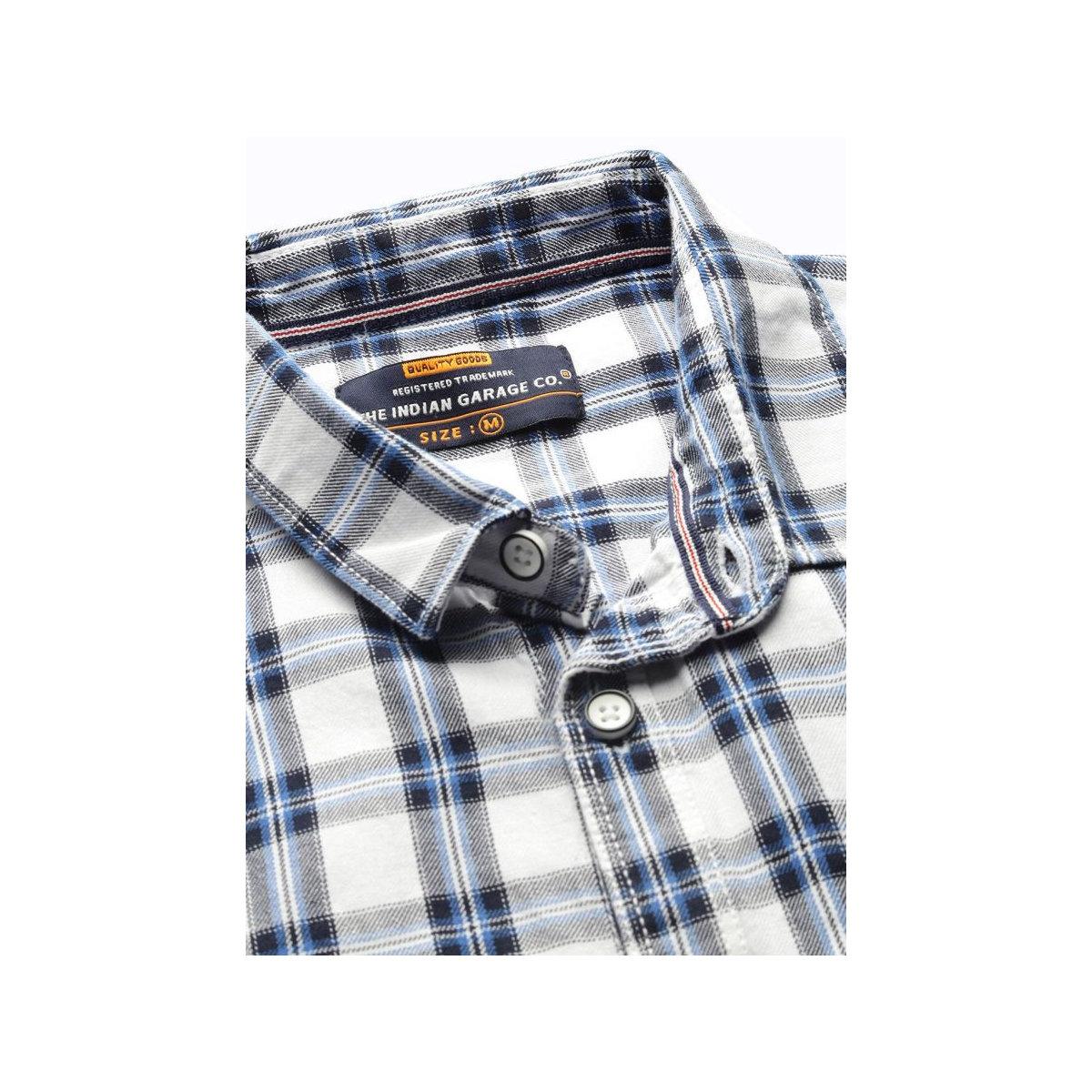 قميص بطبعة مربعات بقصة سليم فيت-men-clothing-shirts-image-2