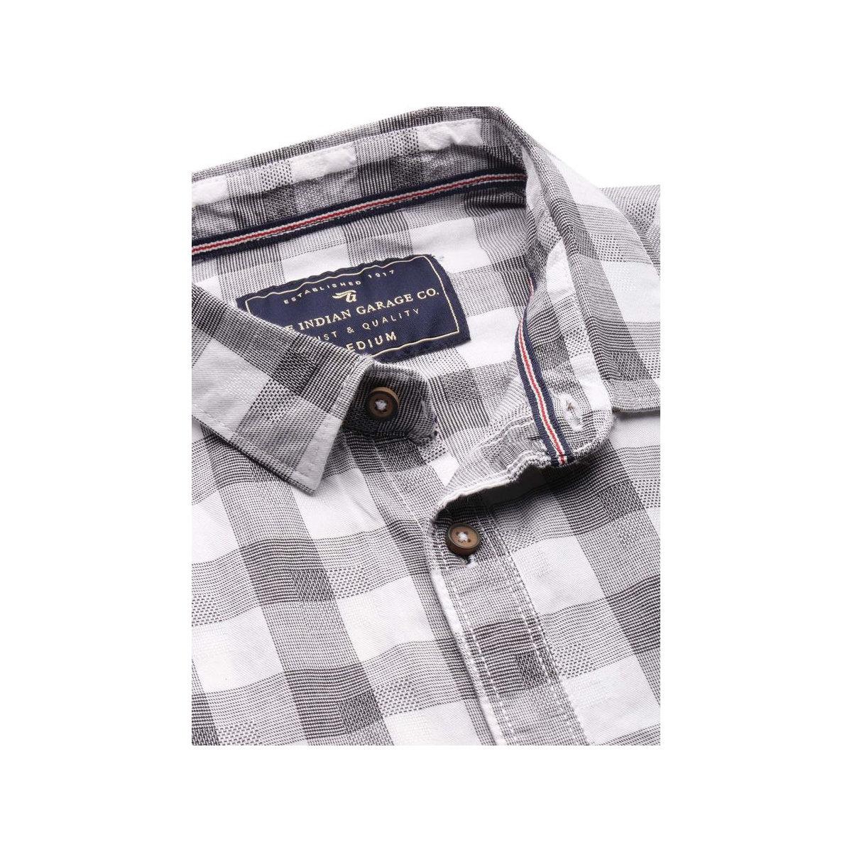 The Indian Garage Co Men Slim Fit Checked Casual Shirt-men-clothing-shirts-image-2