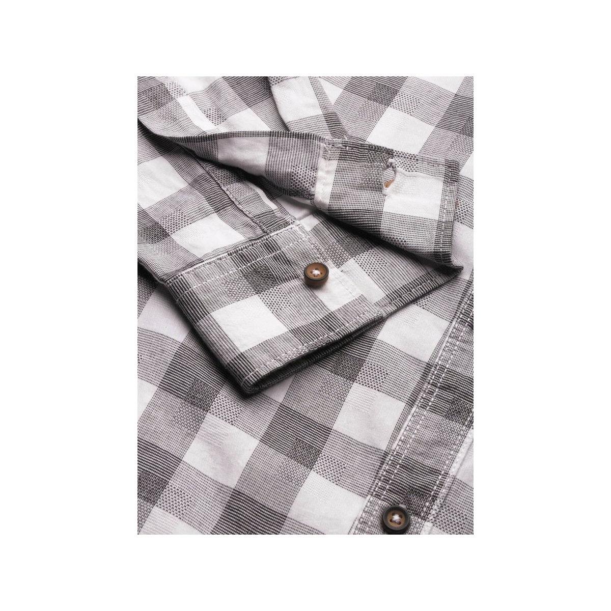 The Indian Garage Co Men Slim Fit Checked Casual Shirt-men-clothing-shirts-image-3