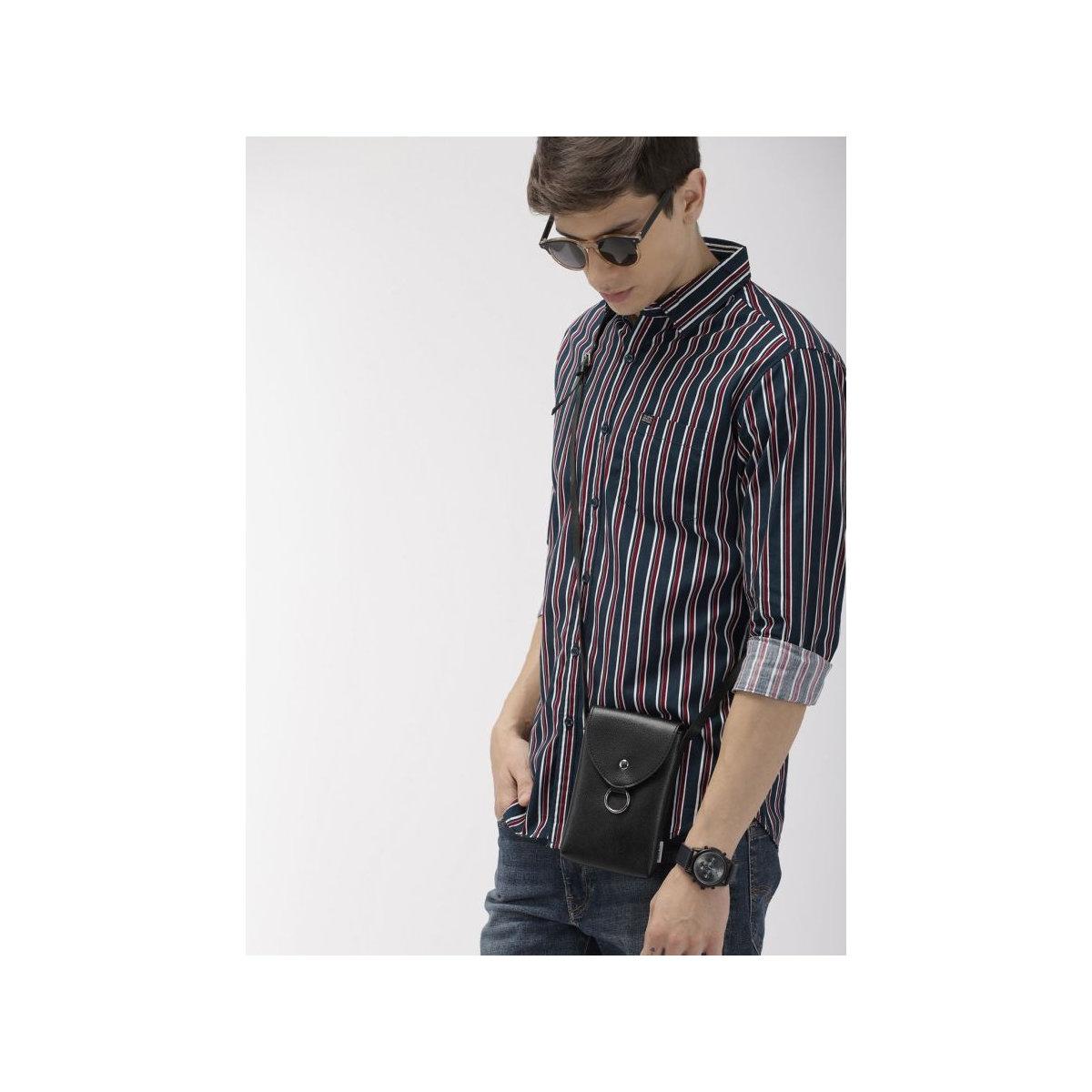 قميص مخطط بقصة سليم فيت-men-clothing-shirts-image-1