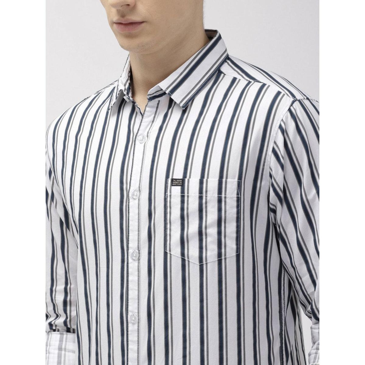 قميص مخطط بقصة سليم فيت-men-clothing-shirts-image-2
