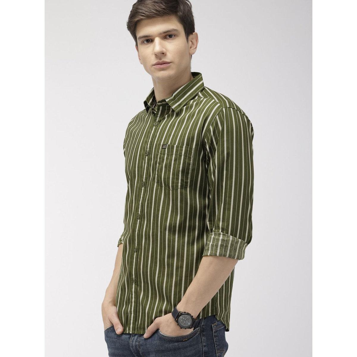 قميص مخطط بقصة سليم فيت-men-clothing-shirts-image-3