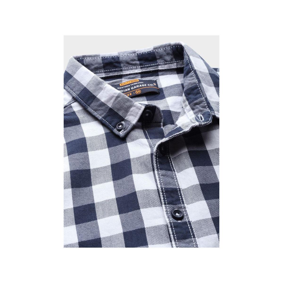 The Indian Garage Co X Styli Men Checked Button-Down Collar Shirt-men-clothing-shirts-image-2