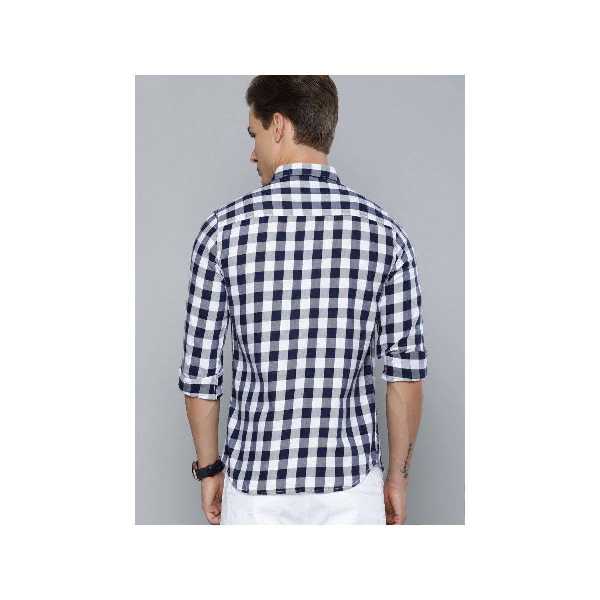 The Indian Garage Co X Styli Men Checked Button-Down Collar Shirt-men-clothing-shirts-image-4