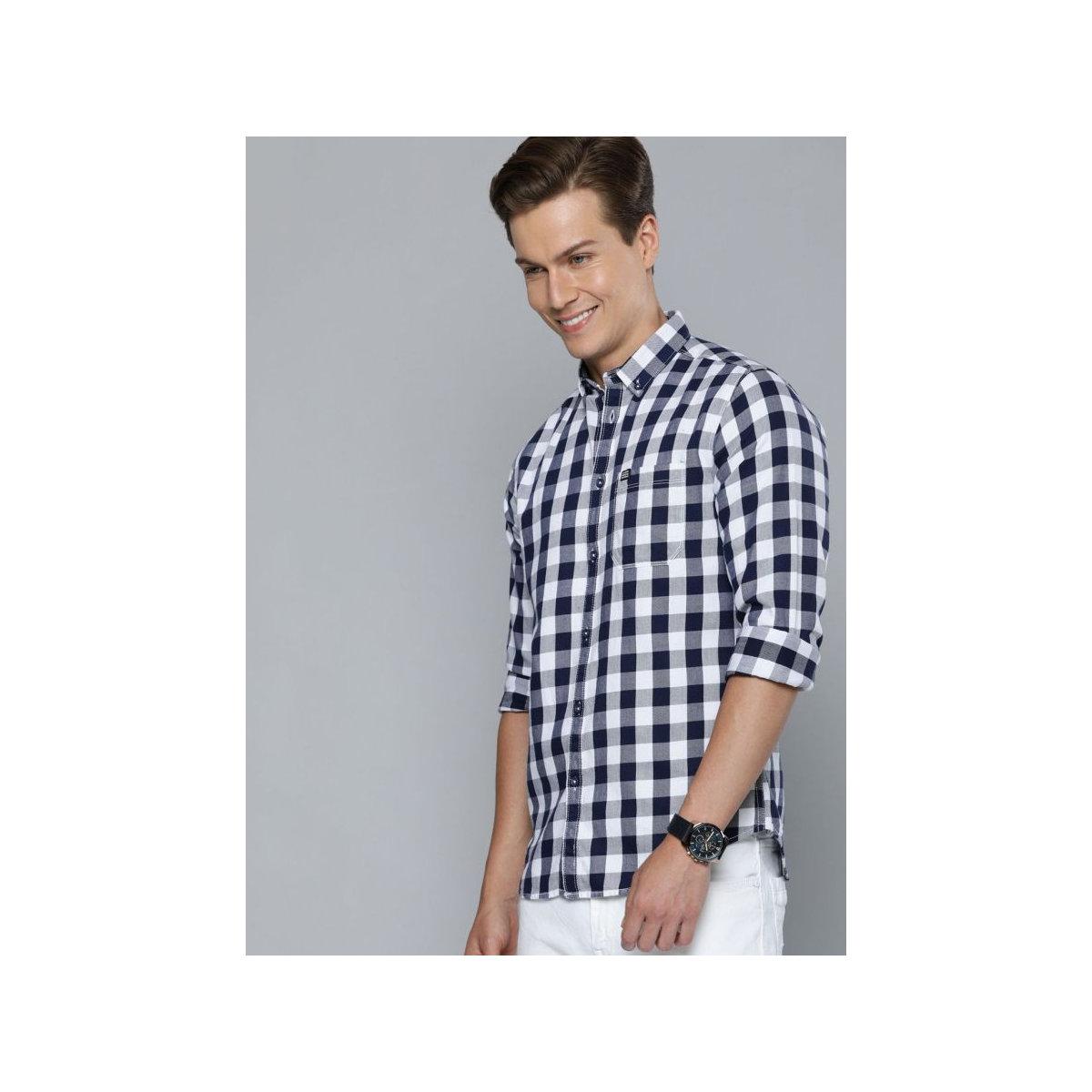The Indian Garage Co X Styli Men Checked Button-Down Collar Shirt-men-clothing-shirts-image-5
