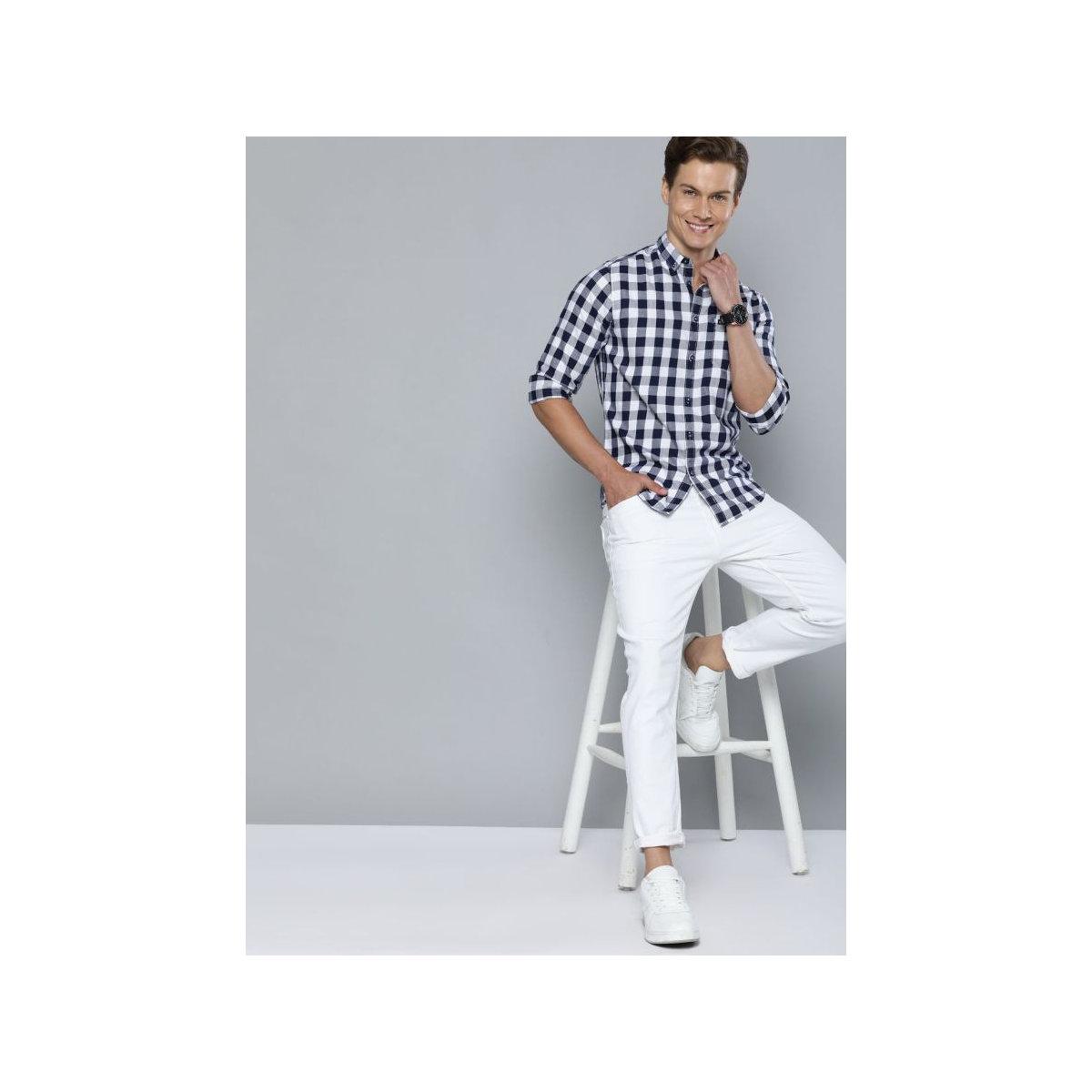 The Indian Garage Co X Styli Men Checked Button-Down Collar Shirt-men-clothing-shirts-image-6