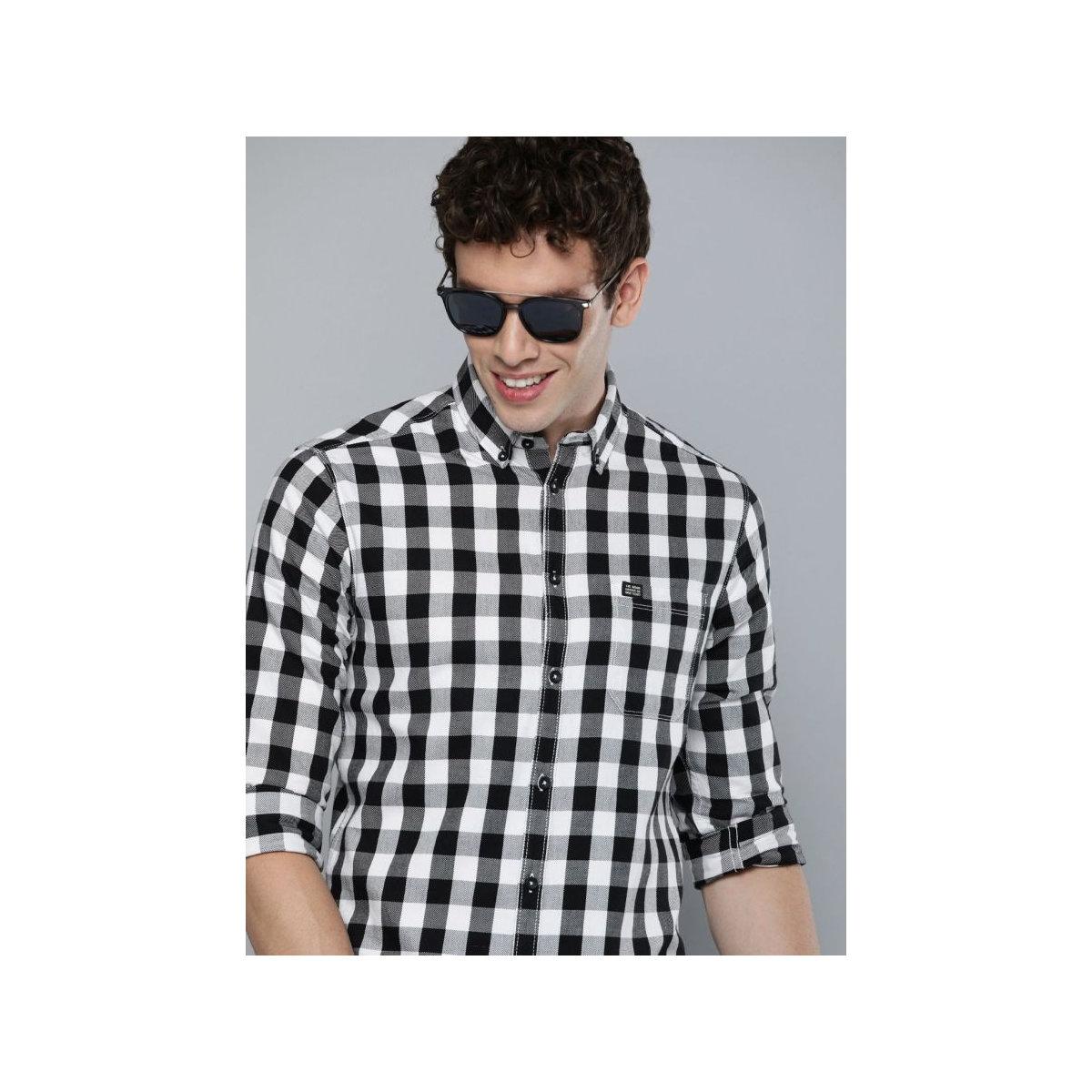 The Indian Garage Co X Styli Men Slim Fit Checked Casual Shirt-men-clothing-shirts-image-1