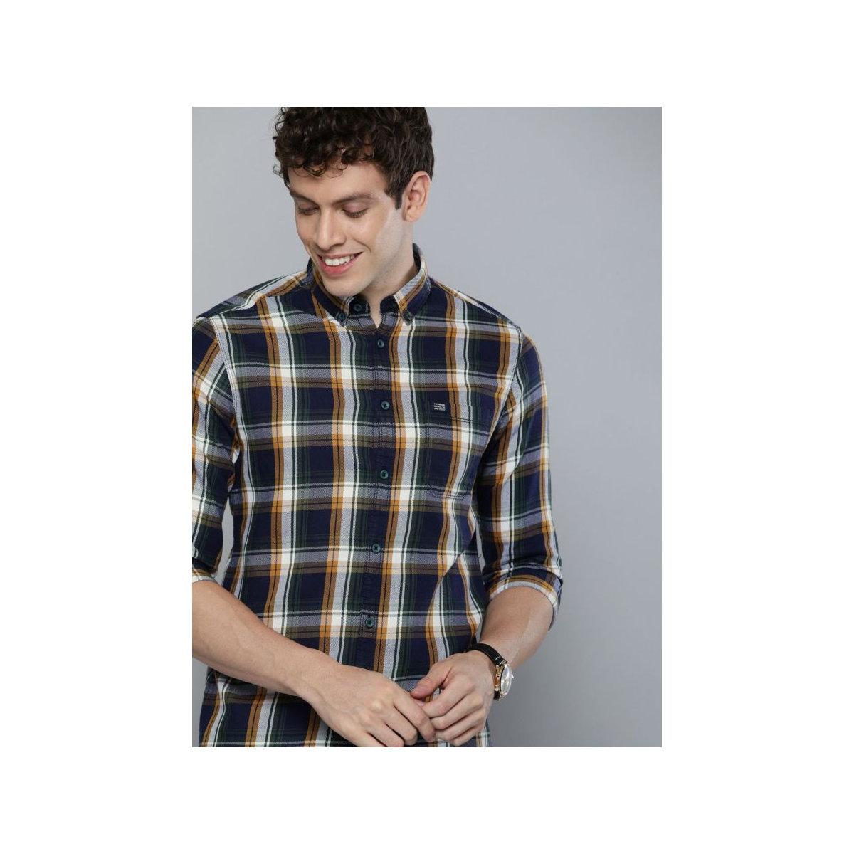 قميص بطبعة مربعات-men-clothing-shirts-image-1