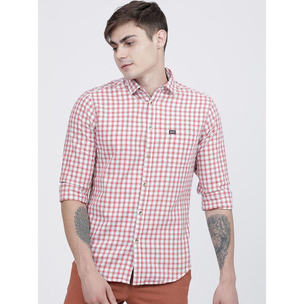 The Indian Garage Co X Styli Men Slim Fit Checked Casual Shirt-men-clothing-shirts-image-1