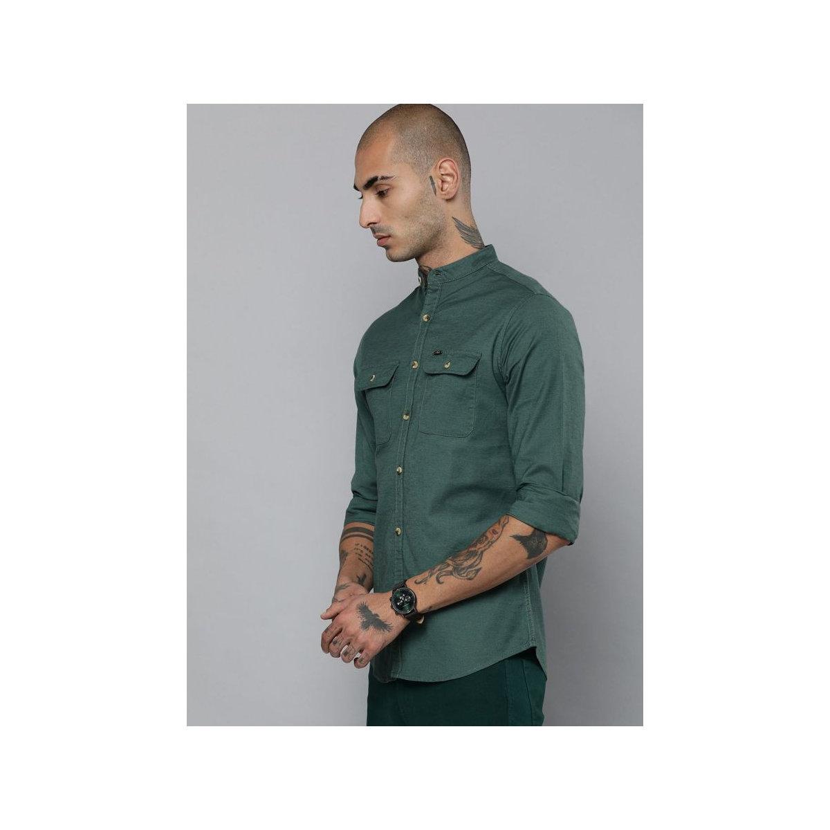 قميص سادة بقصة سليم فيت-men-clothing-shirts-image-5