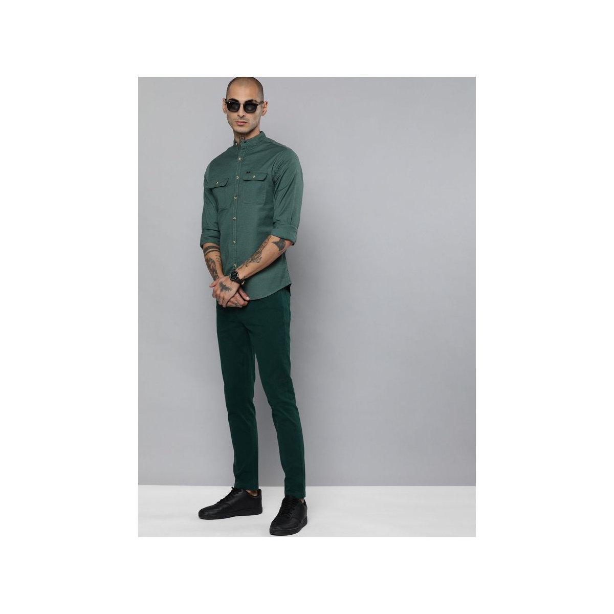 قميص سادة بقصة سليم فيت-men-clothing-shirts-image-6
