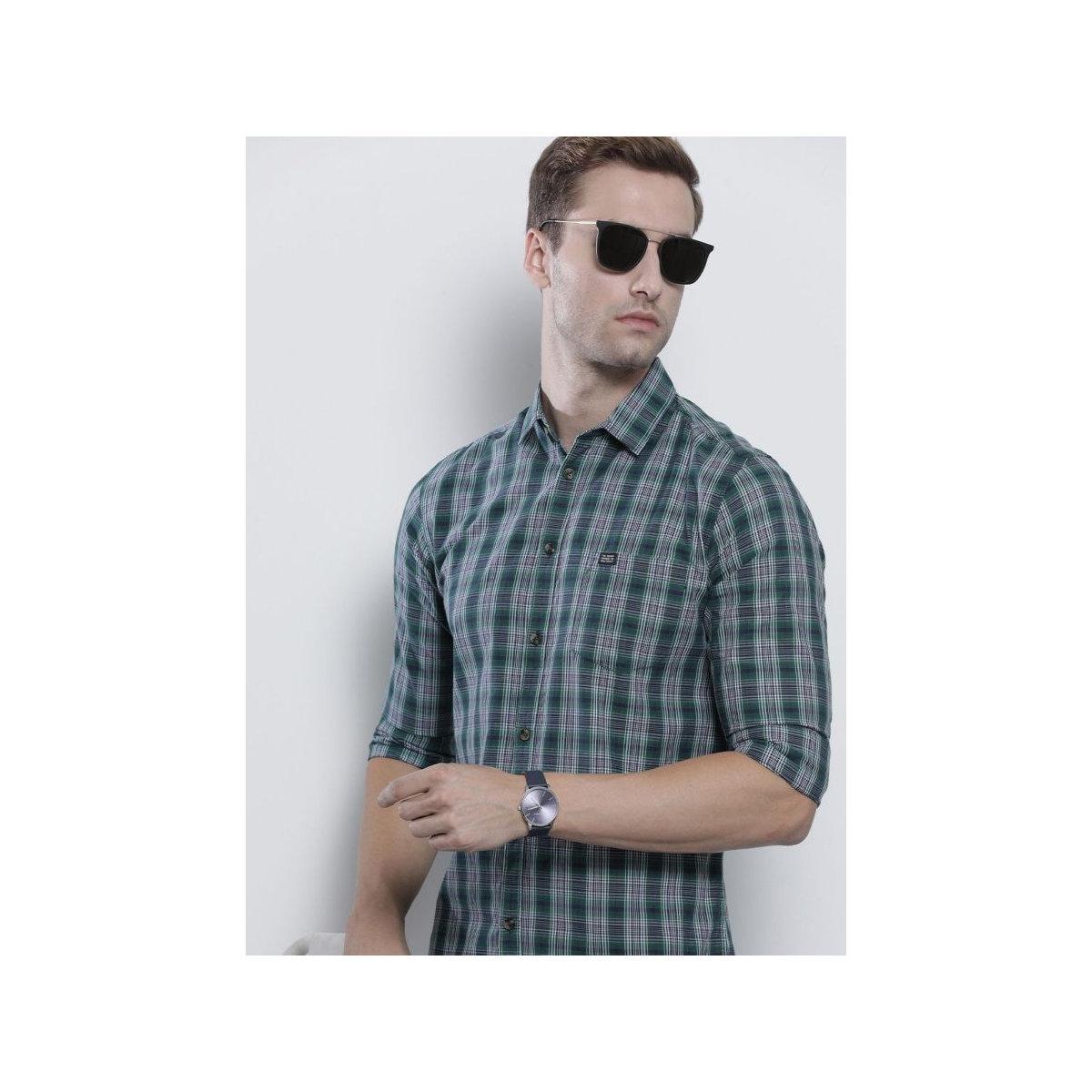 قميص بطبعة مربعات-men-clothing-shirts-image-1