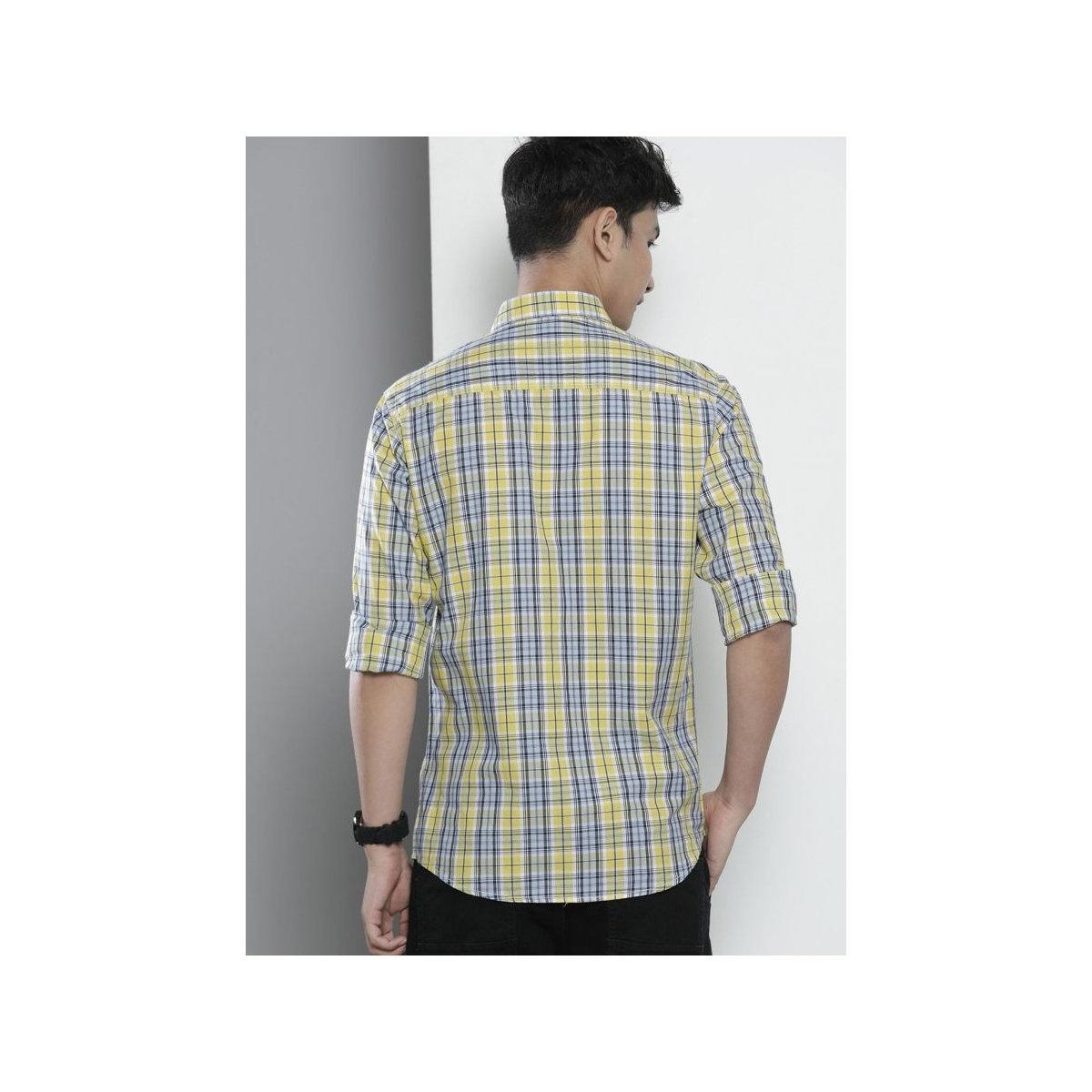 The Indian Garage Co X Styli Men Multi Slim Fit Checked Casual Shirt-men-clothing-shirts-image-3