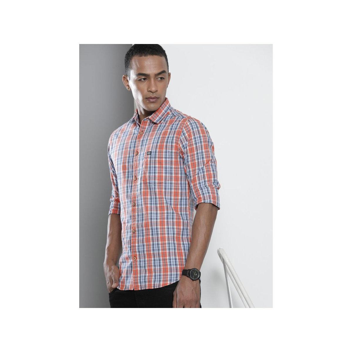 The Indian Garage Co X Styli Men Multi Slim Fit Checked Casual Shirt-men-clothing-shirts-image-1