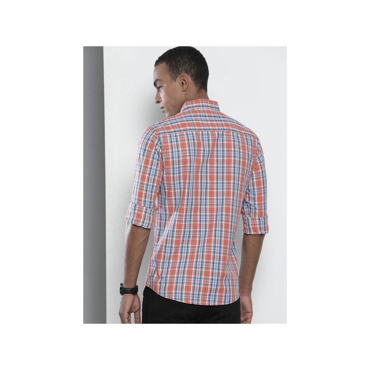 The Indian Garage Co X Styli Men Multi Slim Fit Checked Casual Shirt-men-clothing-shirts-image-3