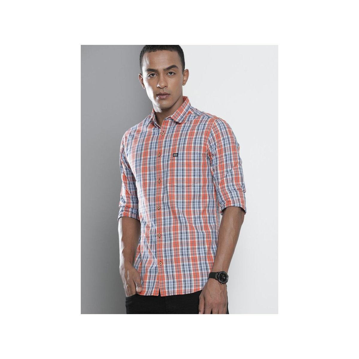 The Indian Garage Co X Styli Men Multi Slim Fit Checked Casual Shirt-men-clothing-shirts-image-4