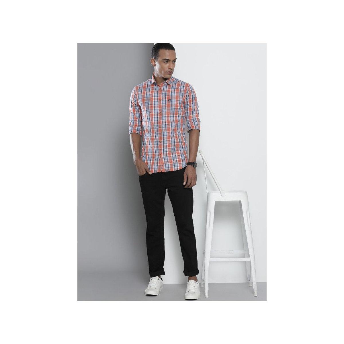 The Indian Garage Co X Styli Men Multi Slim Fit Checked Casual Shirt-men-clothing-shirts-image-5
