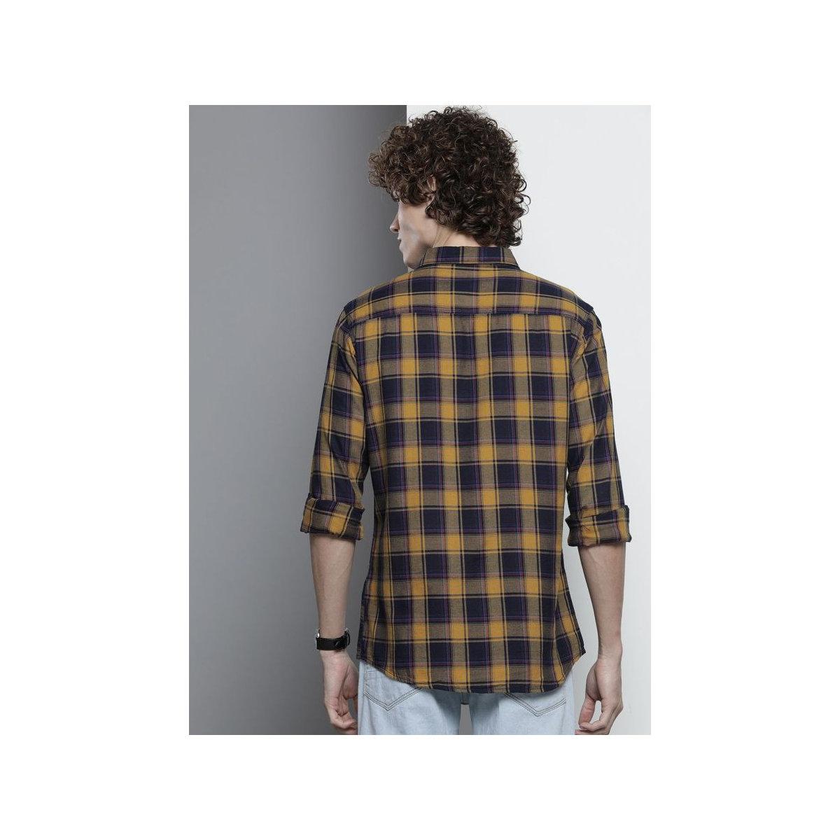 The Indian Garage Co X Styli Men Multi Slim Fit Checked Casual Shirt-men-clothing-shirts-image-3