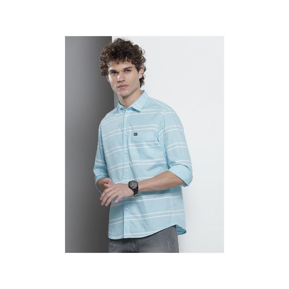قميص مخطط بقصة سليم فيت-men-clothing-shirts-image-4