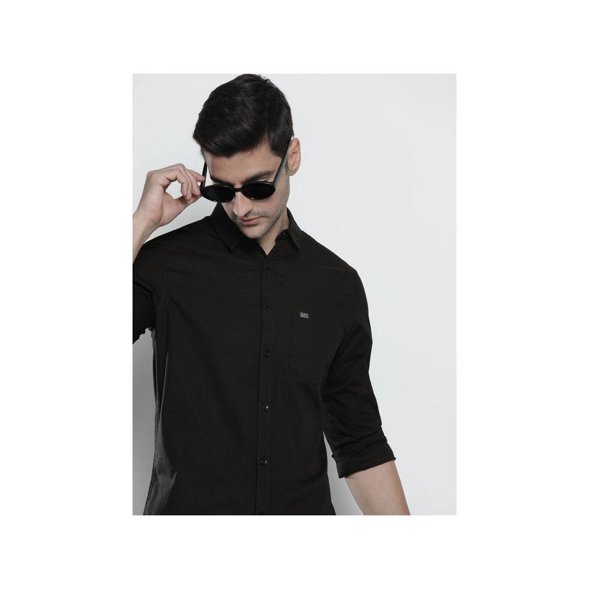 قميص سادة بقصة سليم فيت-men-clothing-shirts-image-1