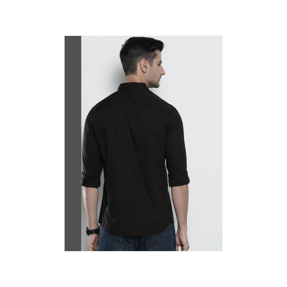 قميص سادة بقصة سليم فيت-men-clothing-shirts-image-3