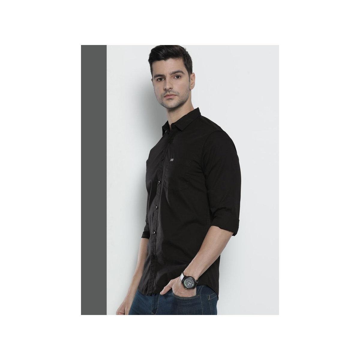 قميص سادة بقصة سليم فيت-men-clothing-shirts-image-4