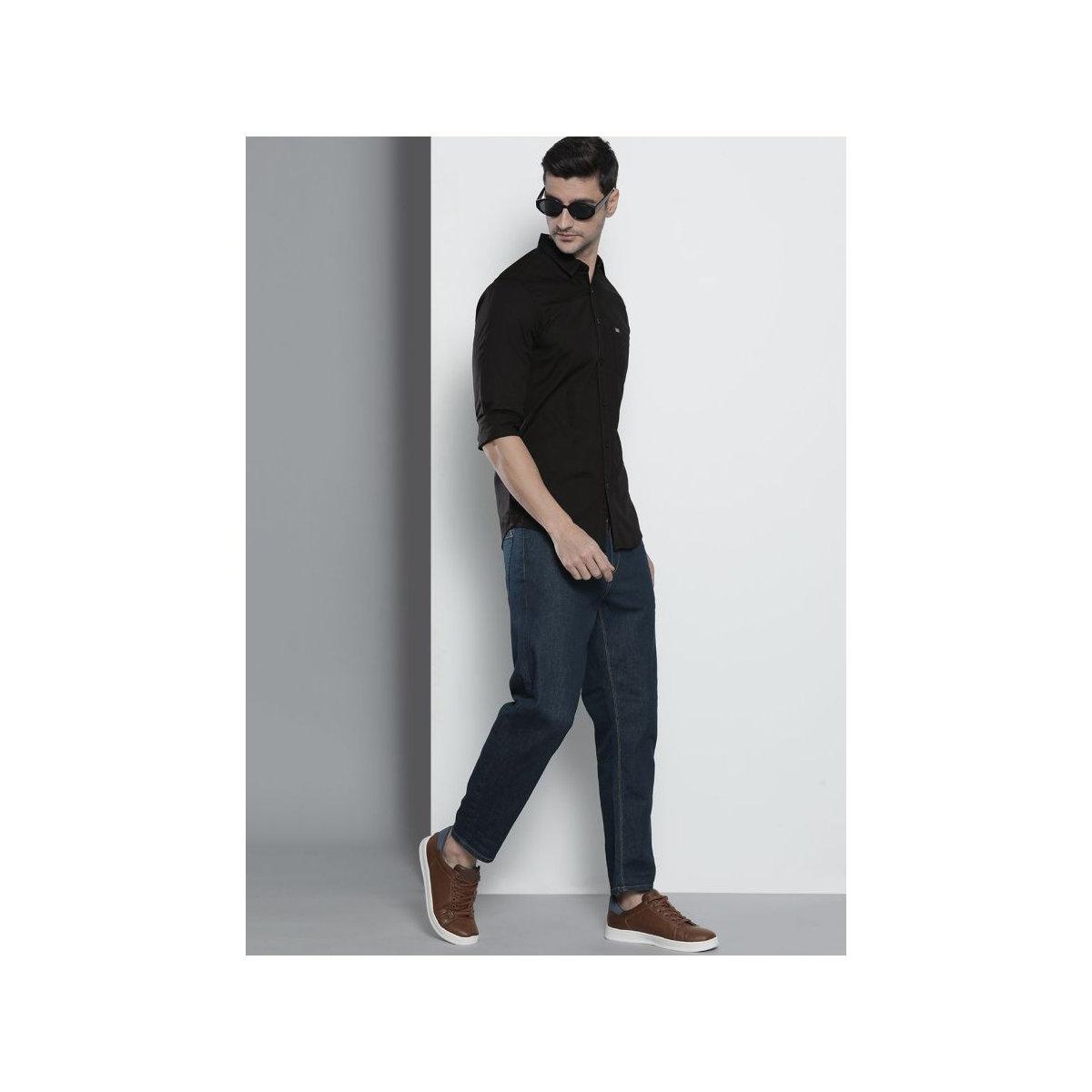 قميص سادة بقصة سليم فيت-men-clothing-shirts-image-5