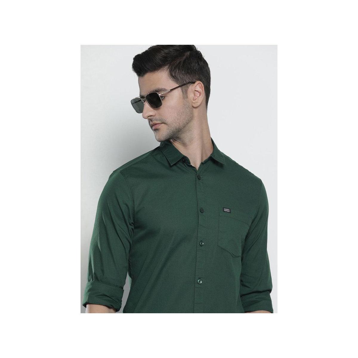 قميص سادة بقصة سليم فيت-men-clothing-shirts-image-1