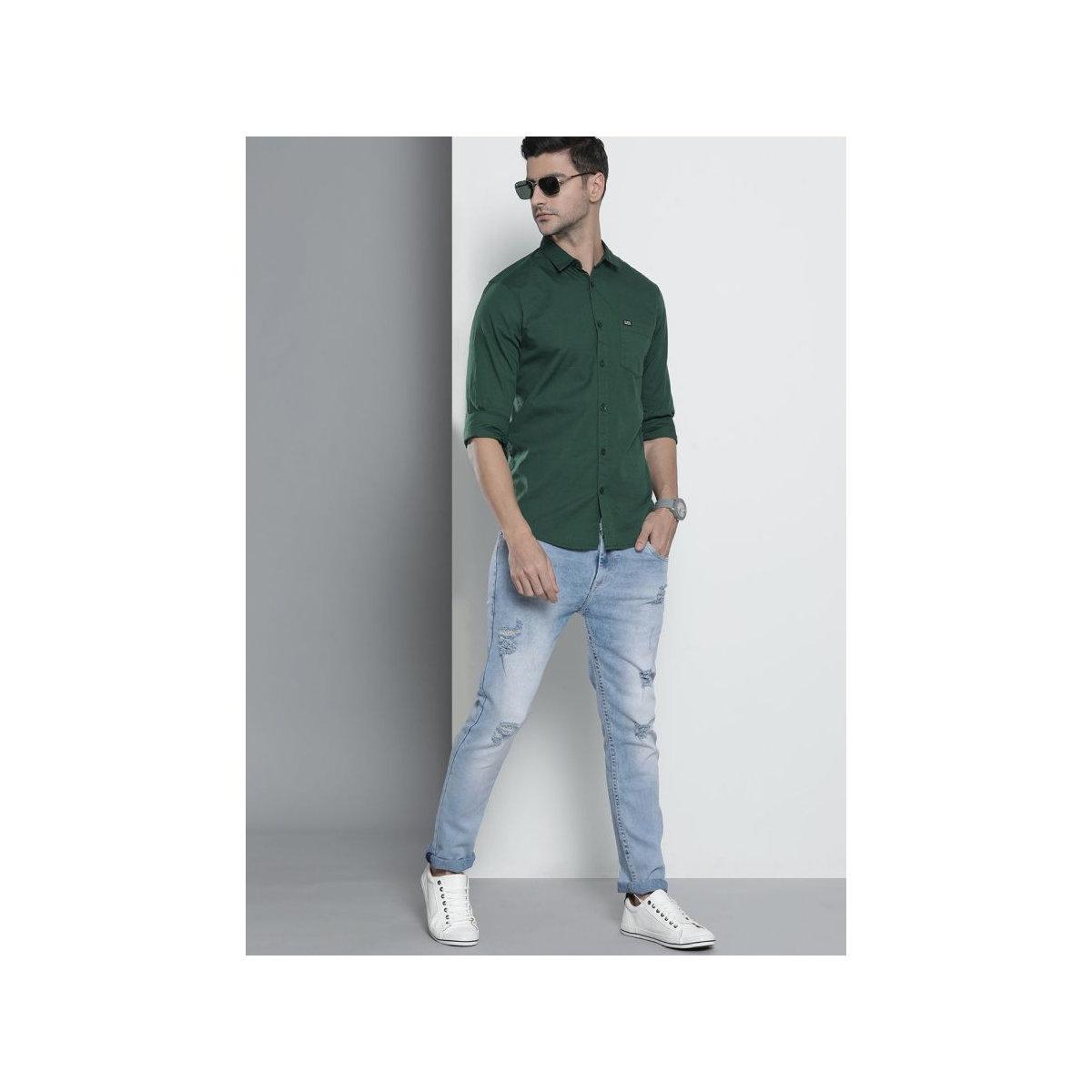 قميص سادة بقصة سليم فيت-men-clothing-shirts-image-5
