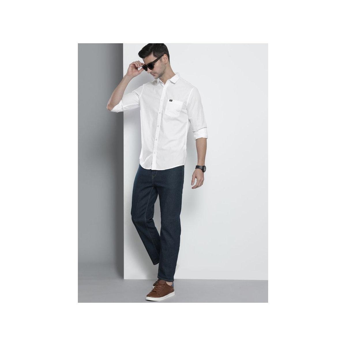 قميص سادة بقصة سليم فيت-men-clothing-shirts-image-5